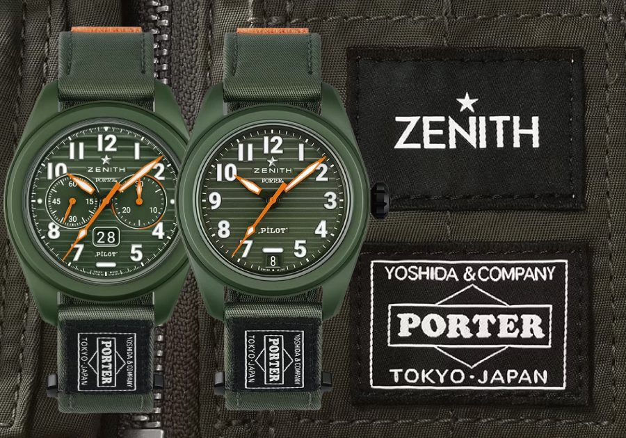 ゼニス（Zenith） モデル名： パイロット オートマティック ポーター エディション／パイロット ビッグデイト フライバック ポーター エディション 型番：49.4001.3620/63.I001／03.9500.3600/01.I001